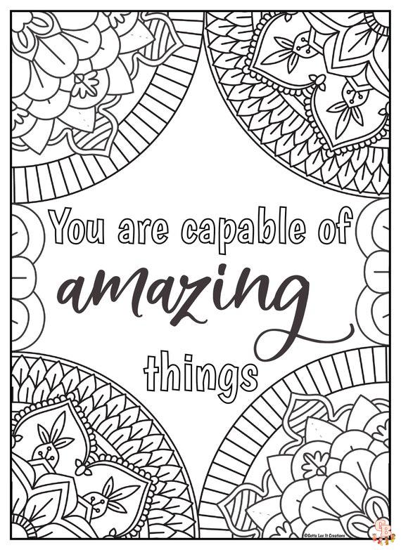 Motivational Coloring Pages 10