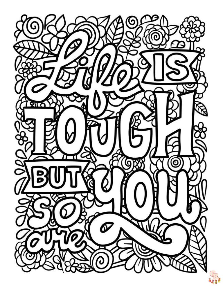 Motivate Yourself with Free Printable Motivational Coloring Pages