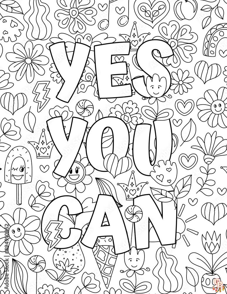 Motivational Coloring Pages 2