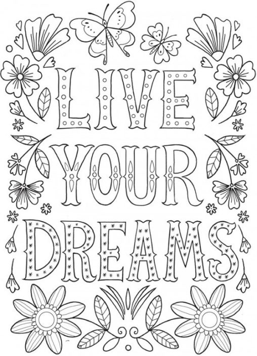 Motivate Yourself with Free Printable Motivational Coloring Pages