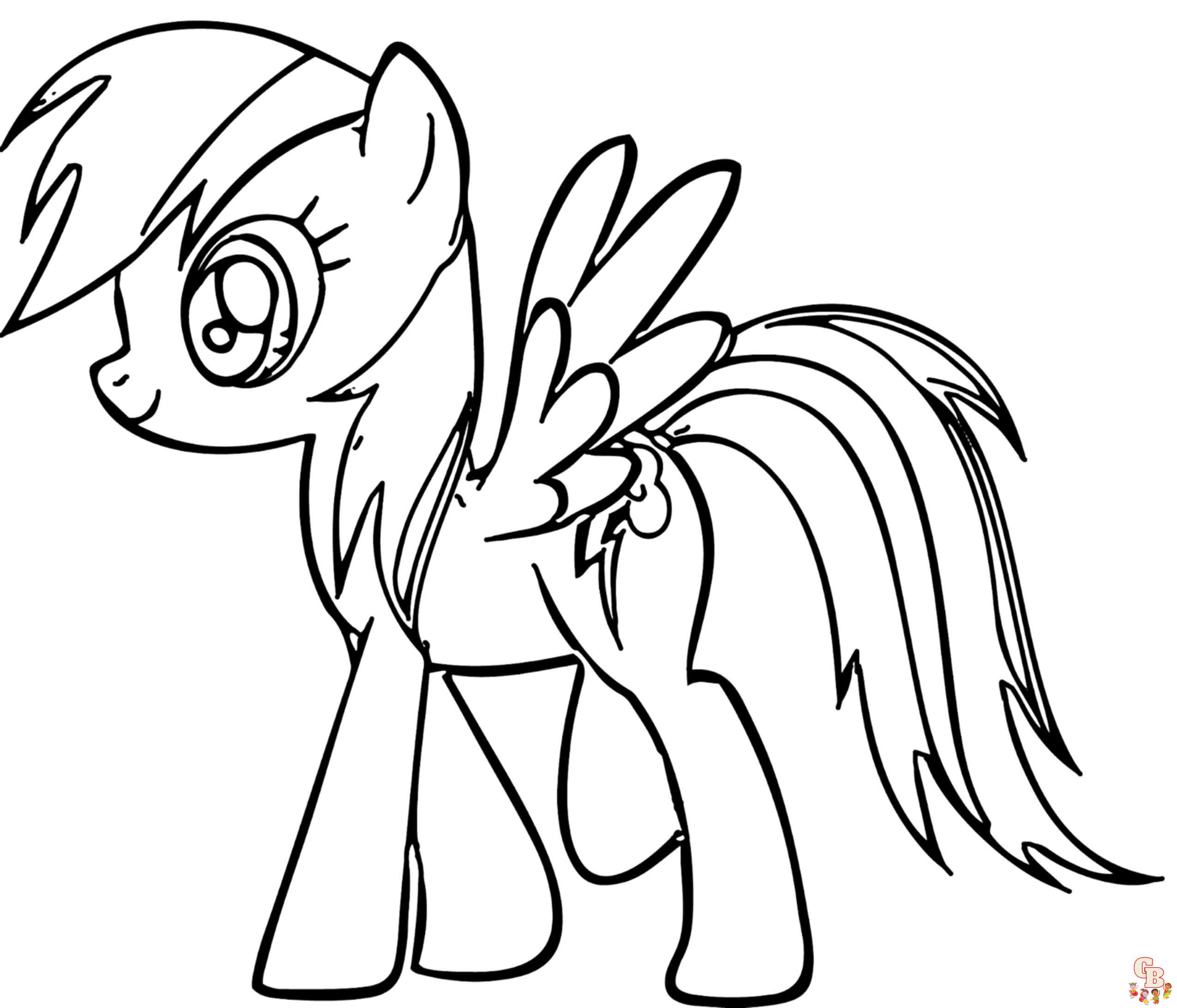 My Little Pony Pobarvanke Rainbow Dash GBcoloring