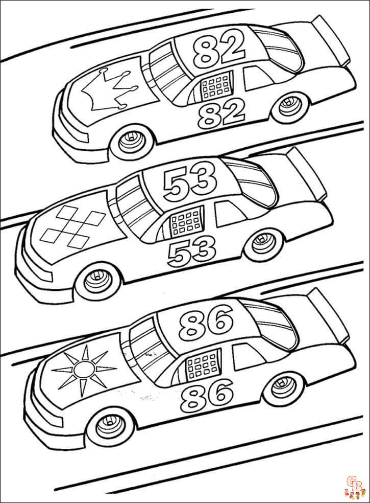 NASCAR Coloring Pages 4