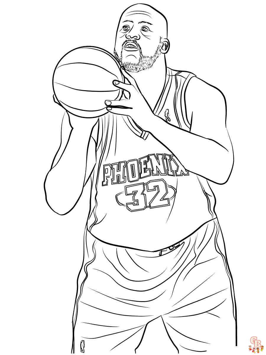 Enjoy the NBA Game with Free NBA Coloring Pages