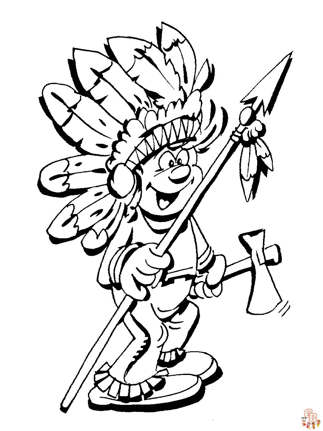 Native American Coloring Pages 1