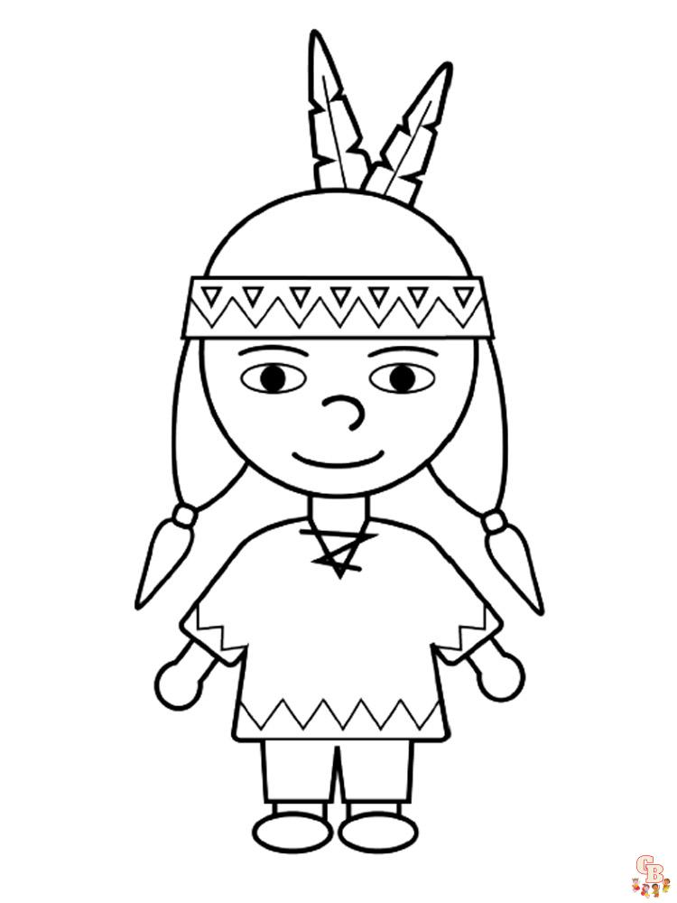 Native American Coloring Pages 13