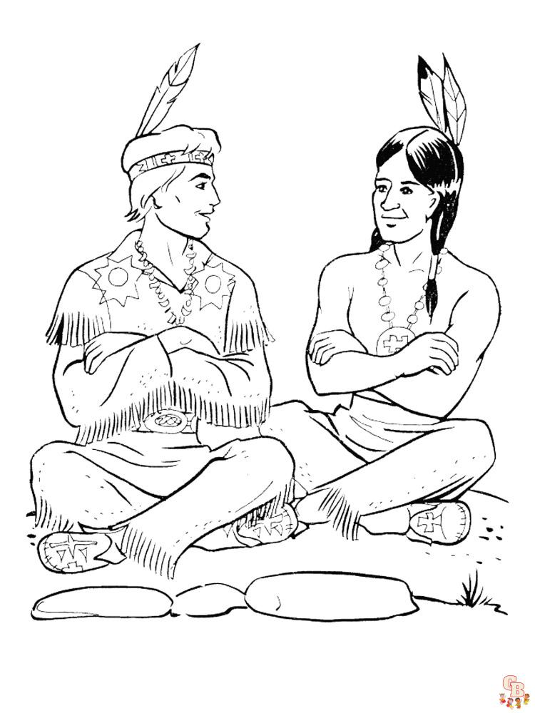 Native American Coloring Pages 14