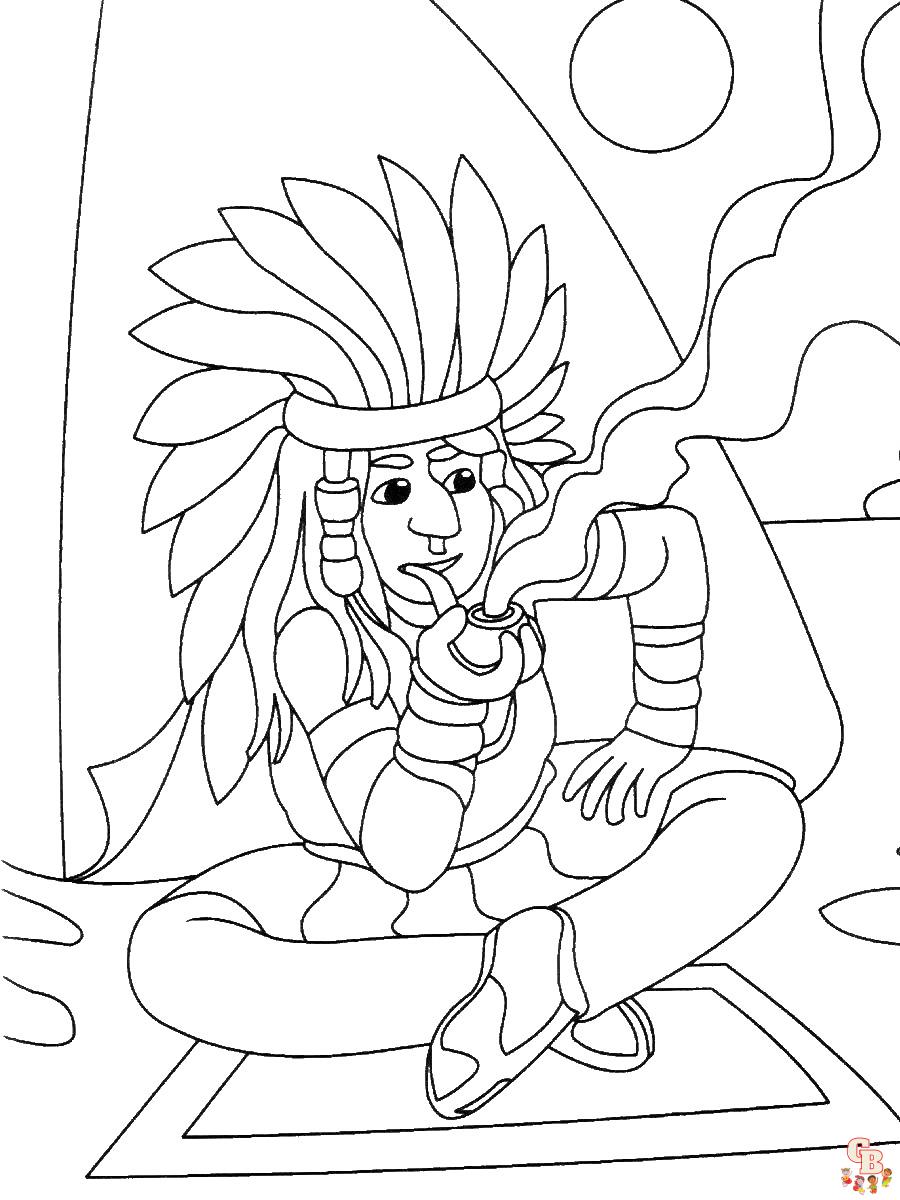 Native American Coloring Pages 15