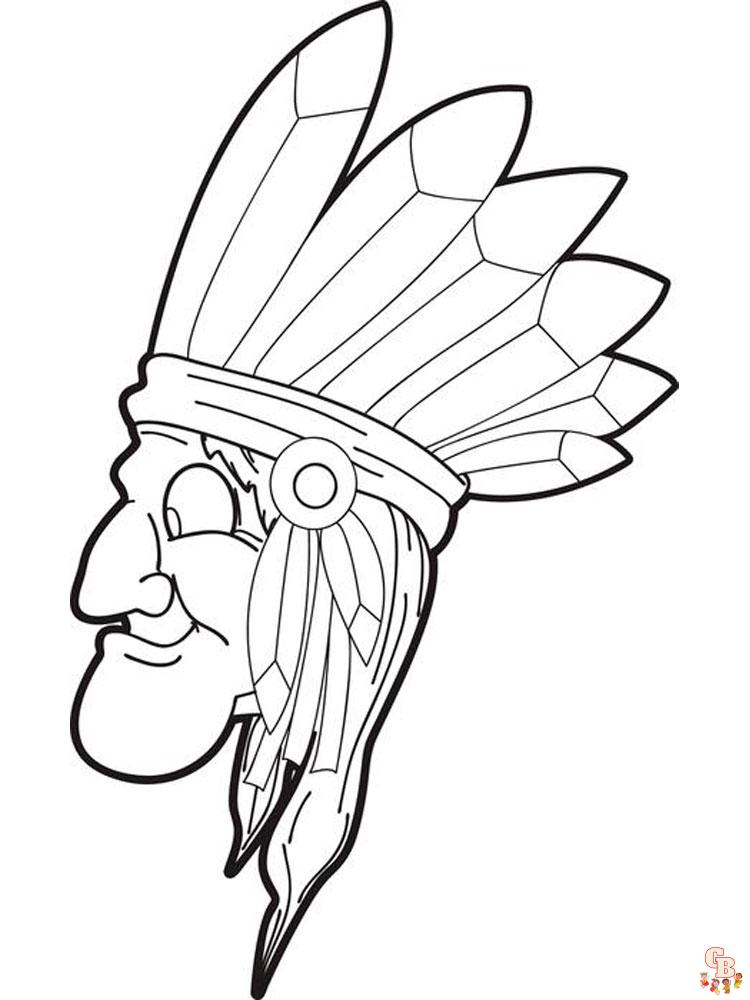 Native American Coloring Pages 20