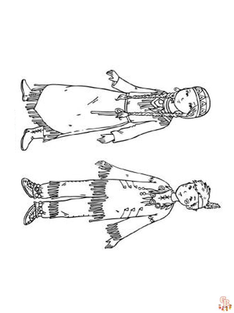 Native American Coloring Pages 26