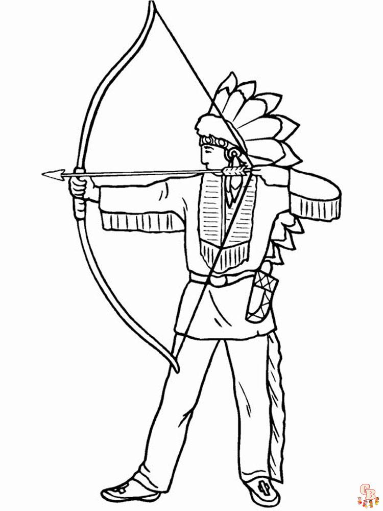 Native American Coloring Pages 29