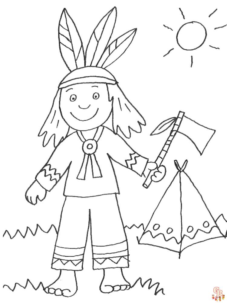 Native American Coloring Pages 3