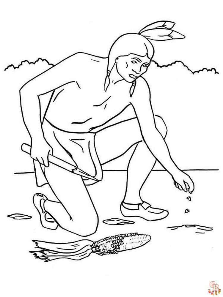 Native American Coloring Pages 30