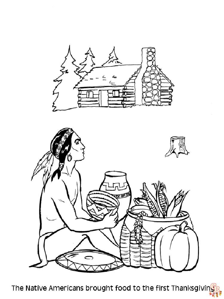 Native American Coloring Pages 33