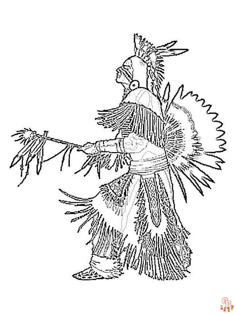 Native American Coloring Pages 34