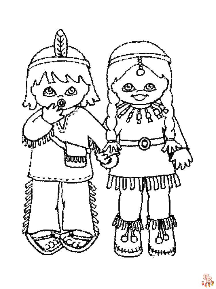 Native American Coloring Pages 37