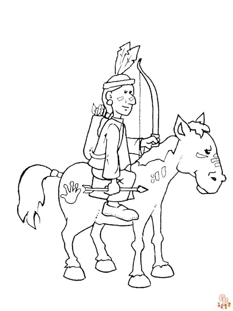 Native American Coloring Pages 38