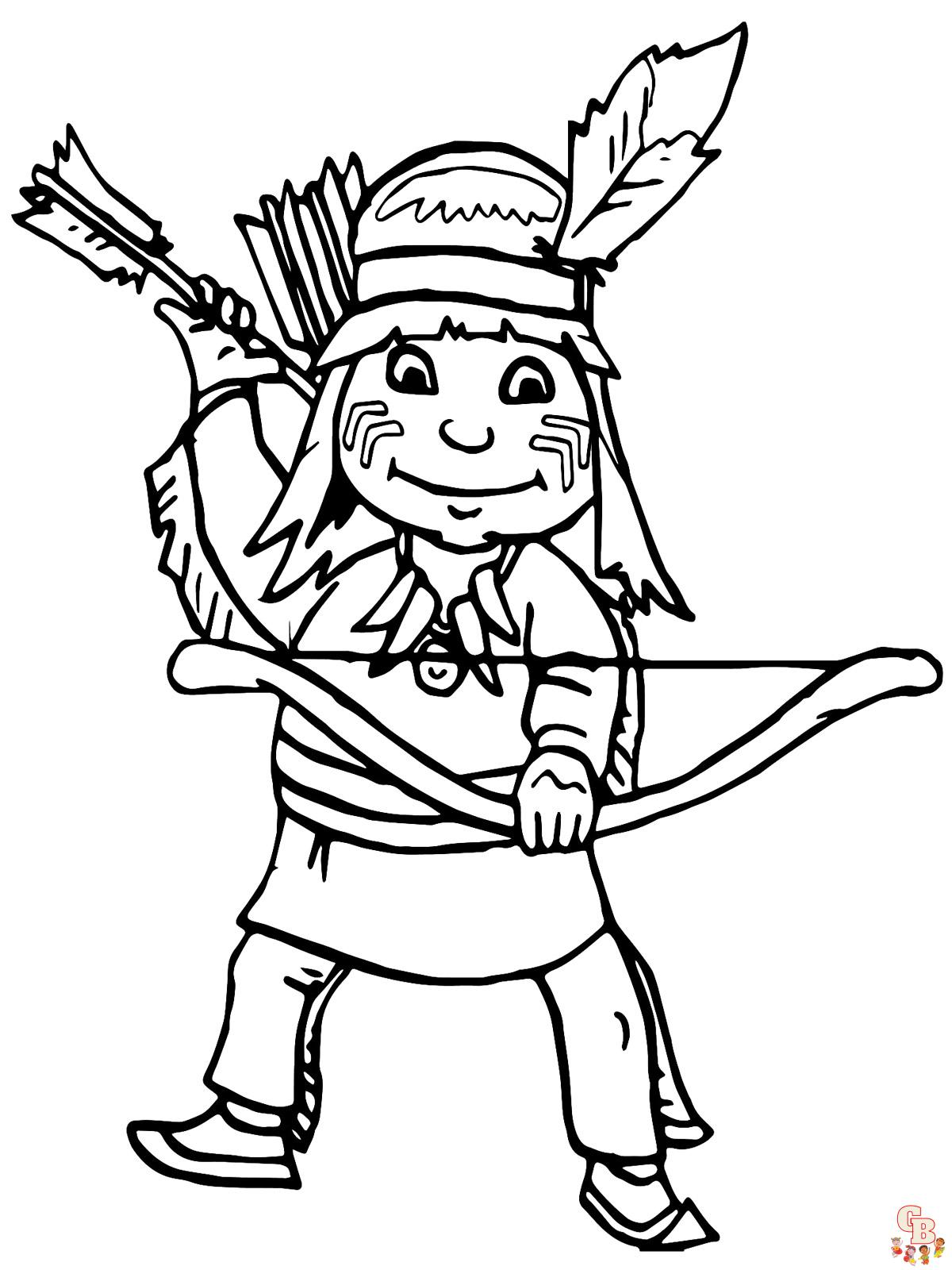 Native American Coloring Pages 39