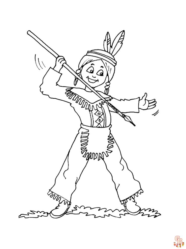 Native American Coloring Pages 40