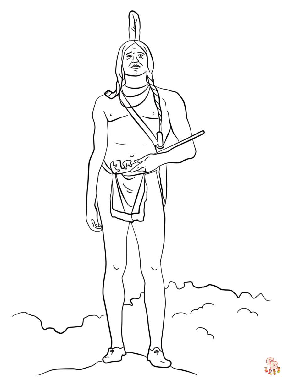 Native American Coloring Pages 42