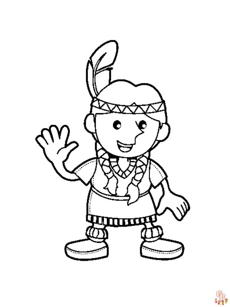 Native American Coloring Pages 43