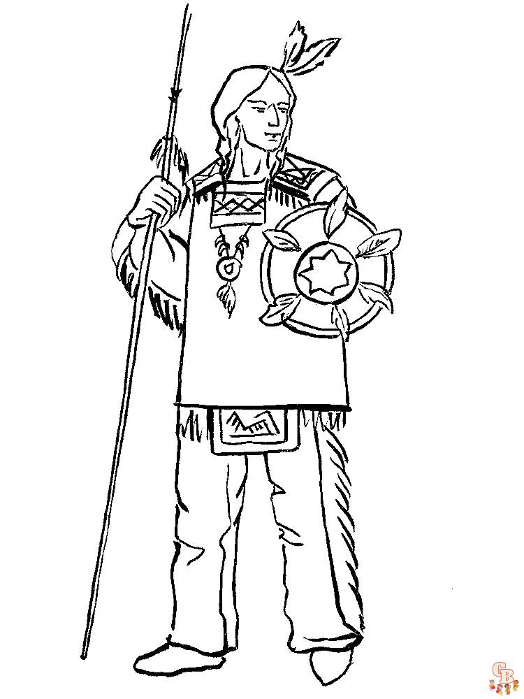 Native American Coloring Pages 45