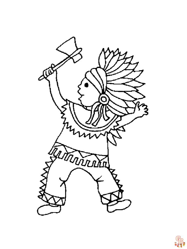 Native American Coloring Pages 46