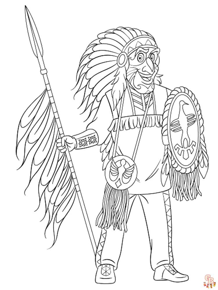 Native American Coloring Pages 5