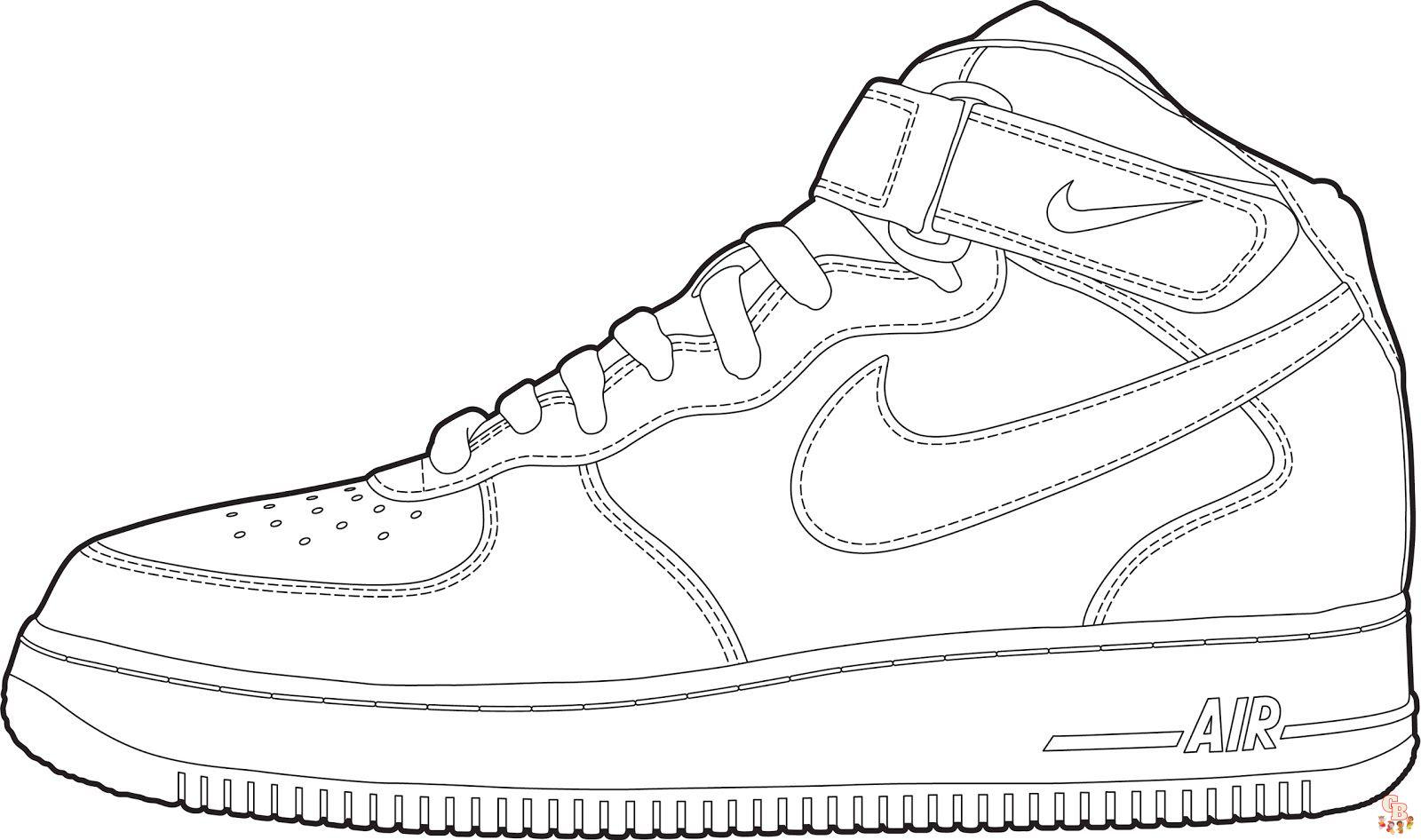 Detenerse tempo ¿Cómo Enjoy Coloring Your Favorite Nike Shoes with Nike Coloring Pages