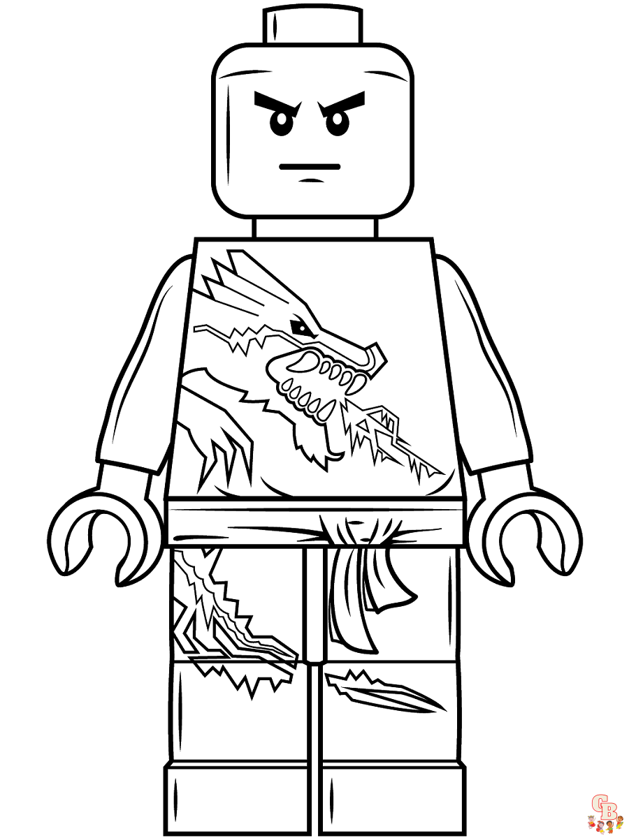 Раскраски онлайн Лего Ниндзяго