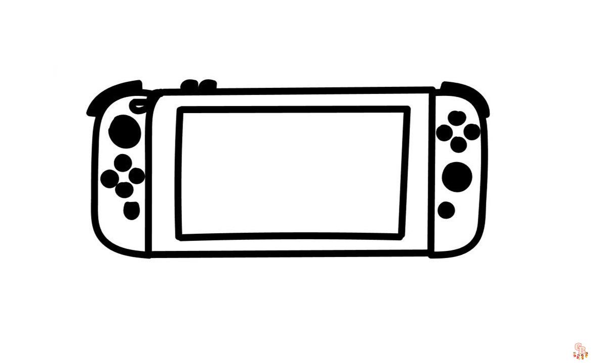 Nintendo Switch Coloring Pages 1