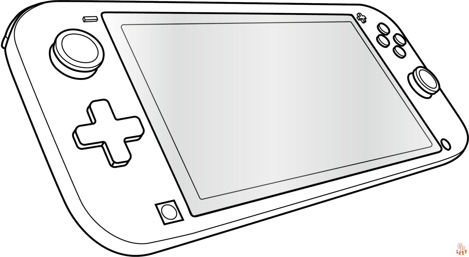 Nintendo Switch Coloring Pages 6