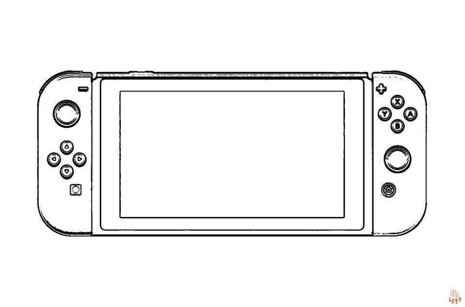 Nintendo Switch Coloring Pages 7