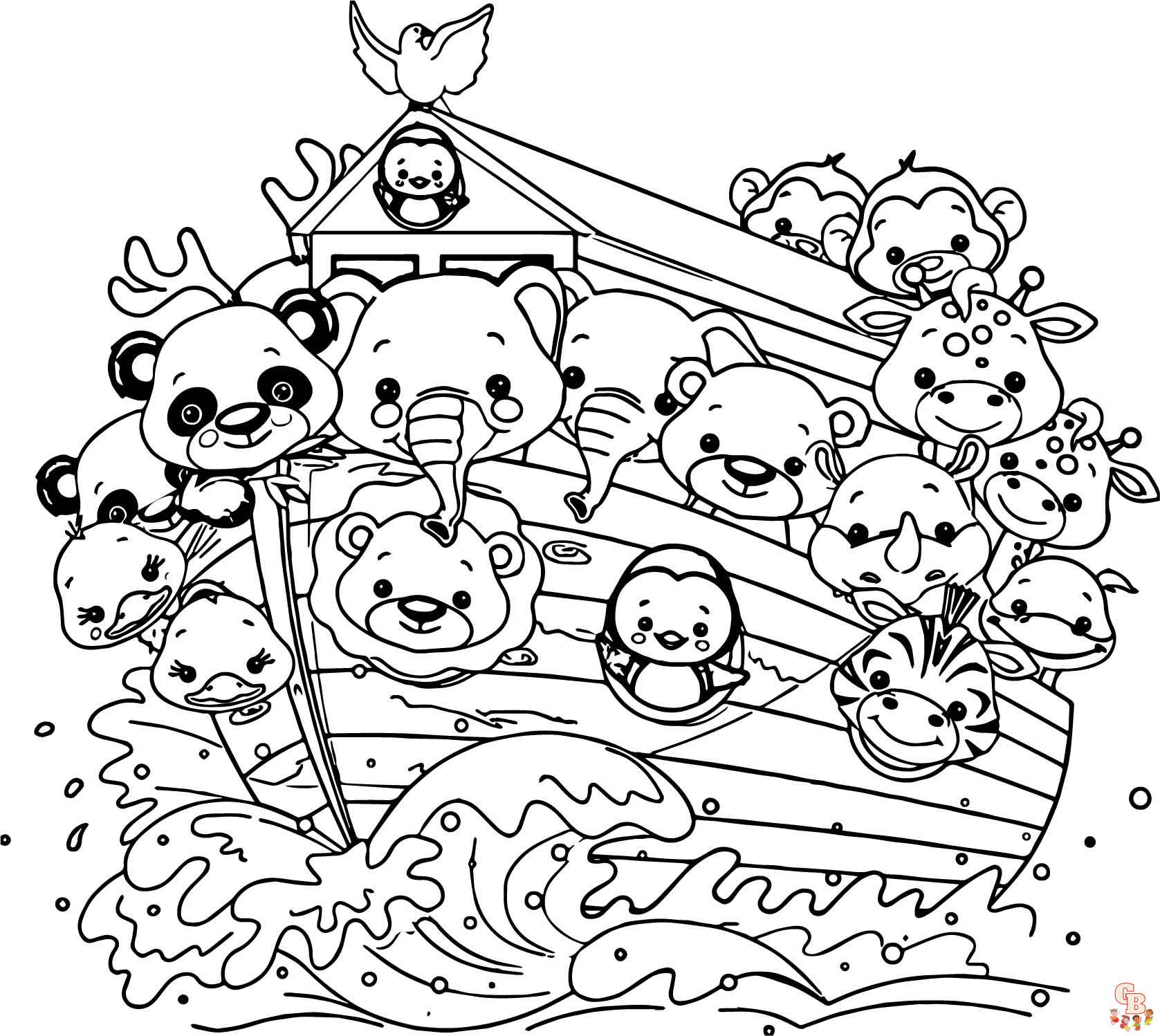 Noahs Ark Animals Coloring Pages 1