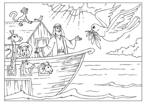 Free Noah's Ark Coloring Pages for Kids | Printable and Easy