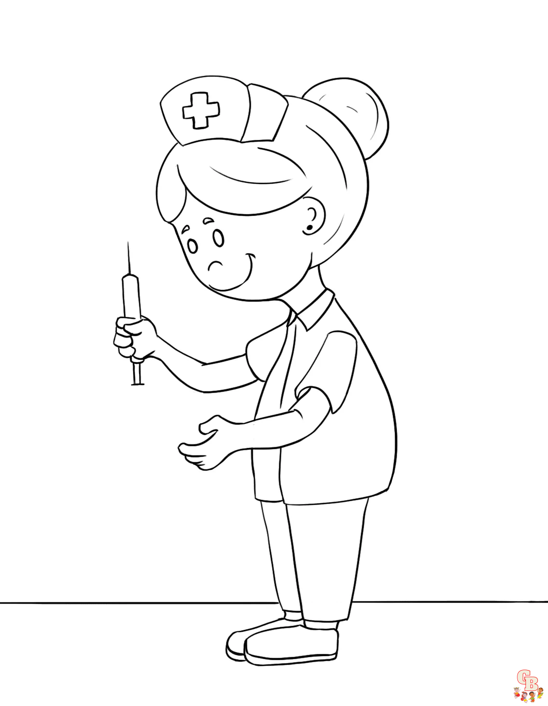 Desenho de Enfermeira para colorir  Desenhos para colorir e imprimir gratis