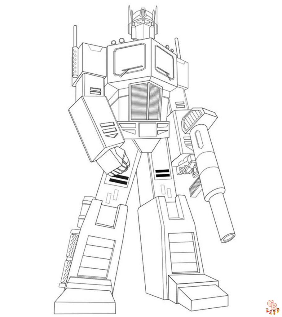 Optimus Prime Coloring Pages 1