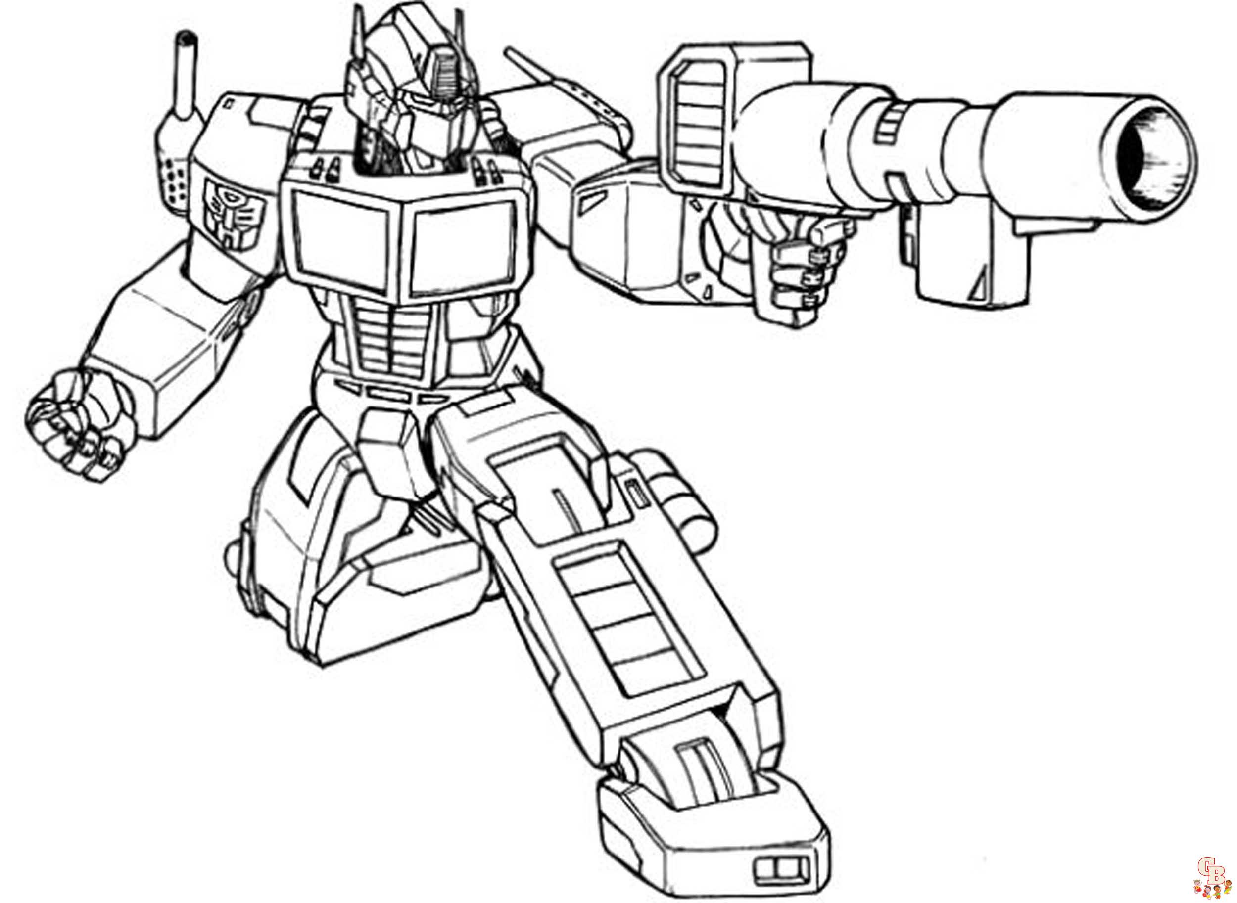Optimus Prime Coloring Pages 2