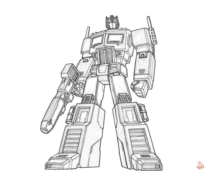 Optimus Prime Coloring Pages 5
