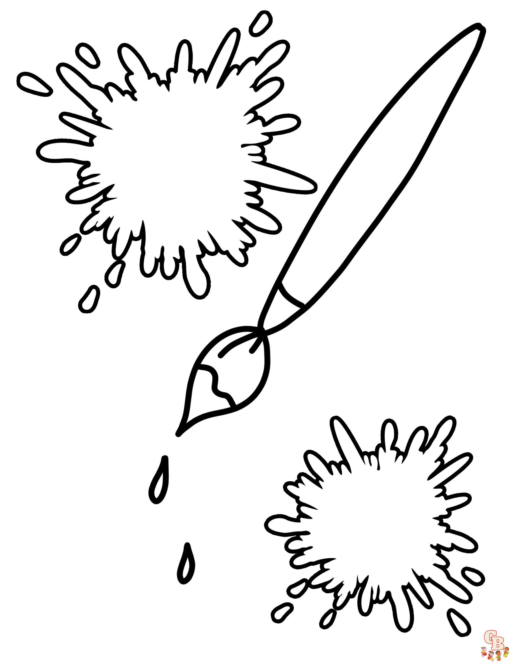 Paint Coloring Pages 2