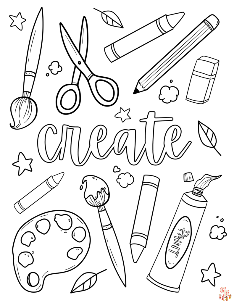 Paint Coloring Pages 2