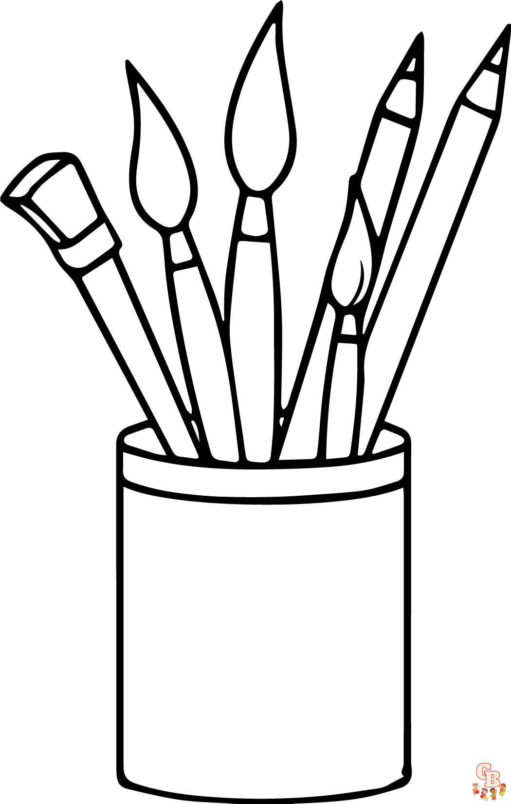Paint Coloring Pages 3