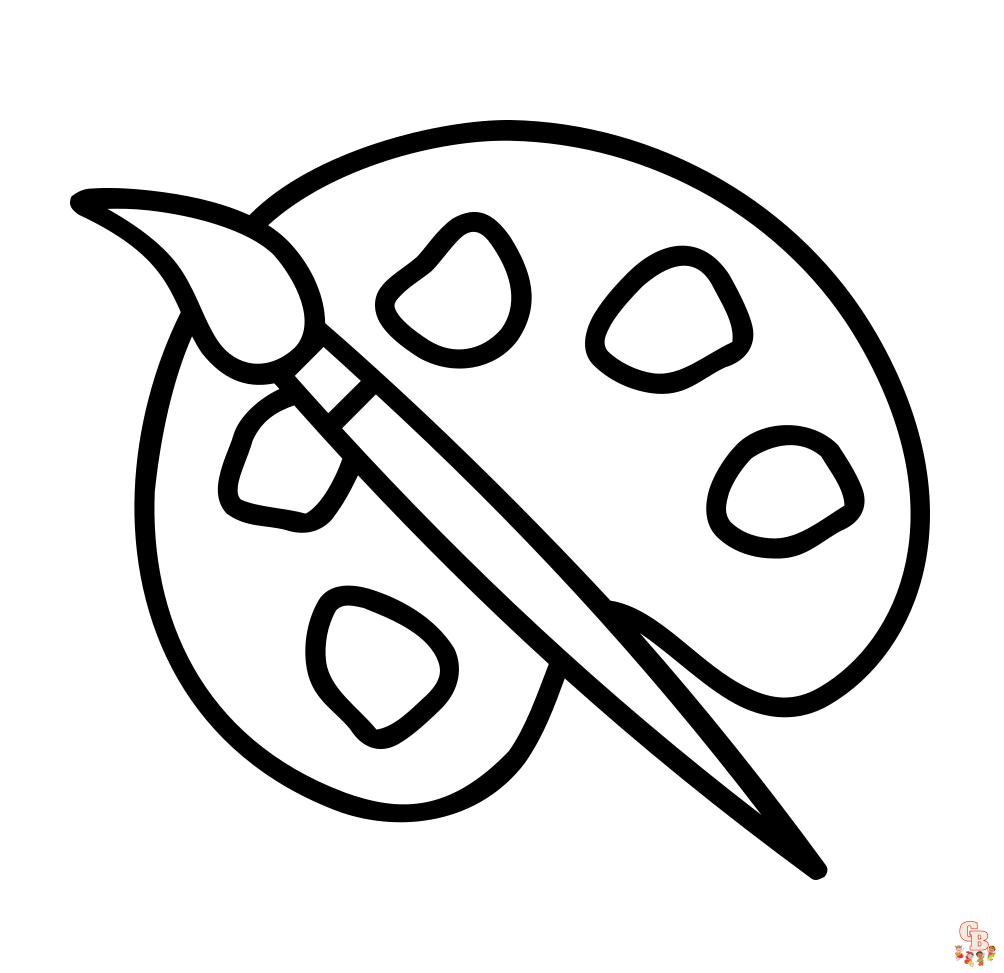 Paint Coloring Pages 3