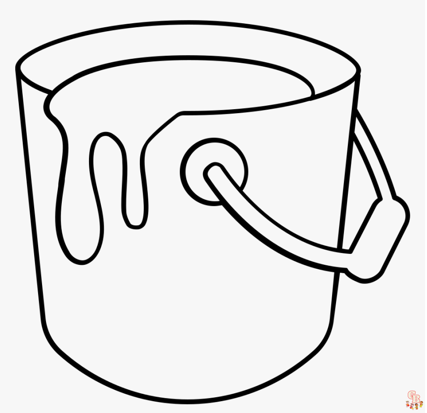 Paint Coloring Pages 4