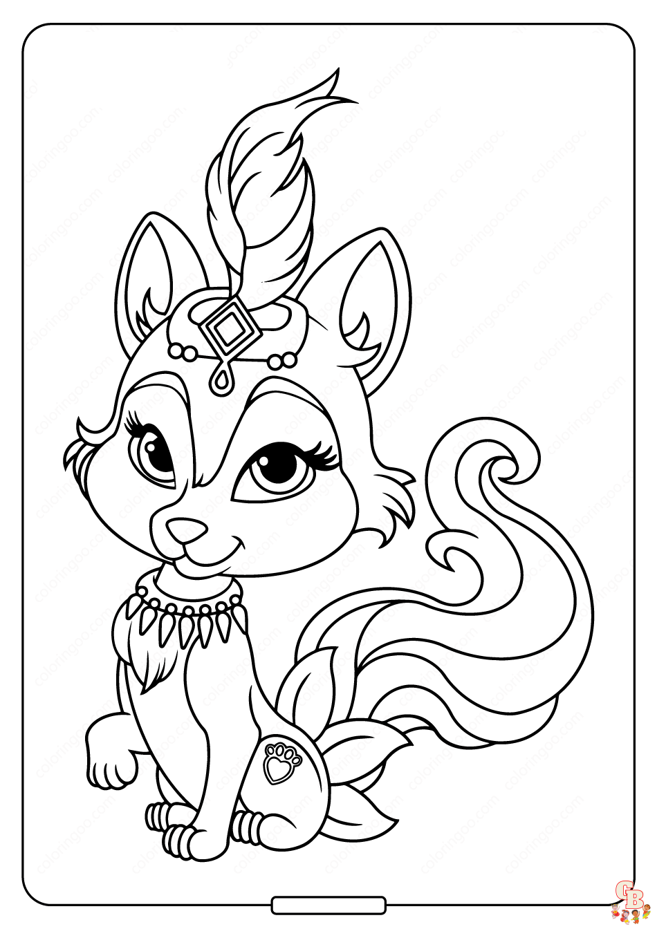 Palace Pets Coloring Pages 1