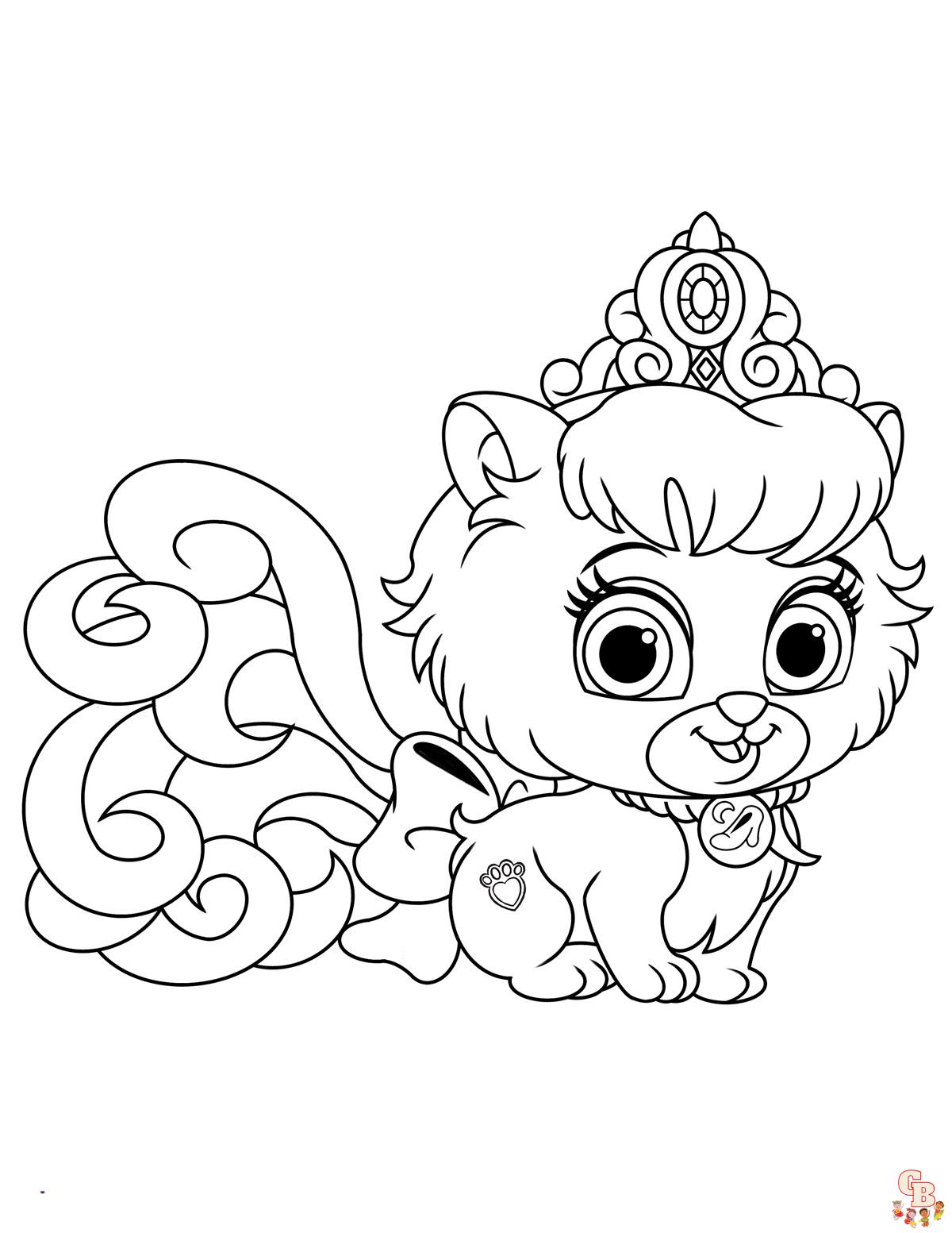 Palace Pets Coloring Pages 2