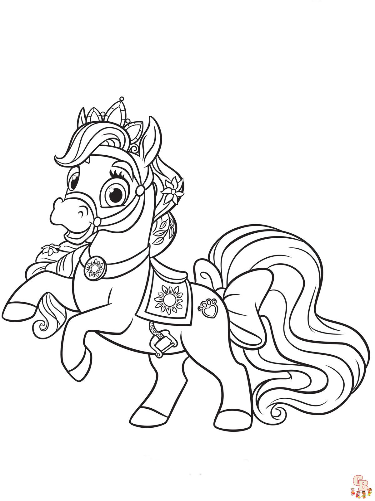 Palace Pets Coloring Pages 3