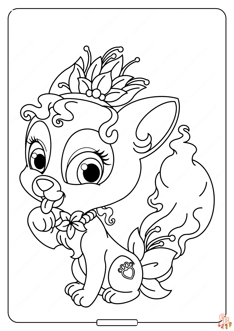 Palace Pets Coloring Pages 3