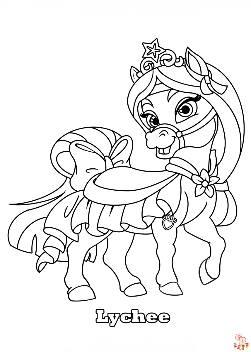 Palace Pets Coloring Pages 4