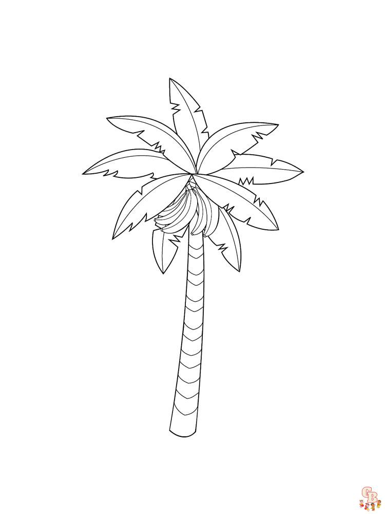 Palm Tree Coloring Pages 4