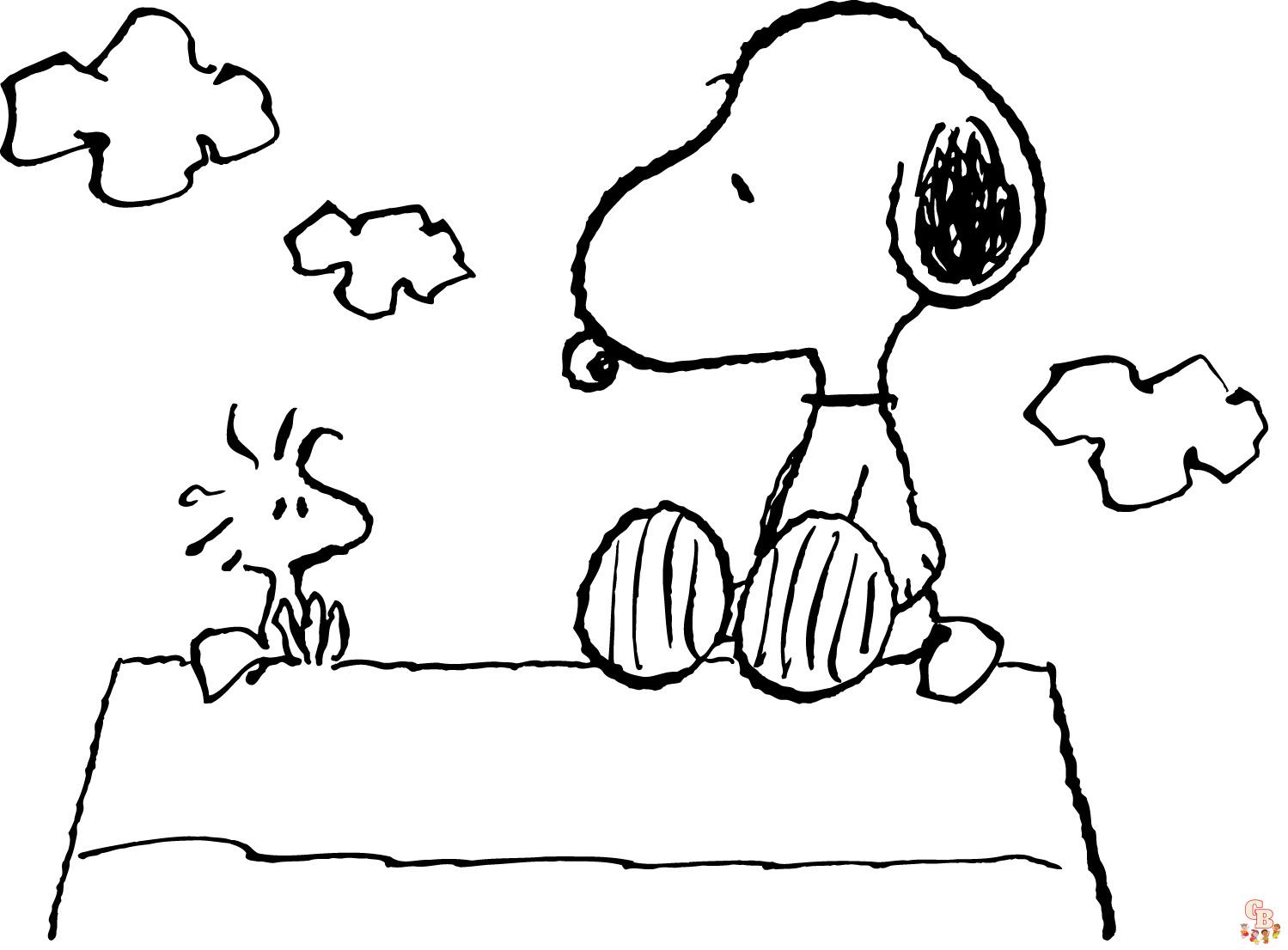 Peanuts Coloring Pages 2